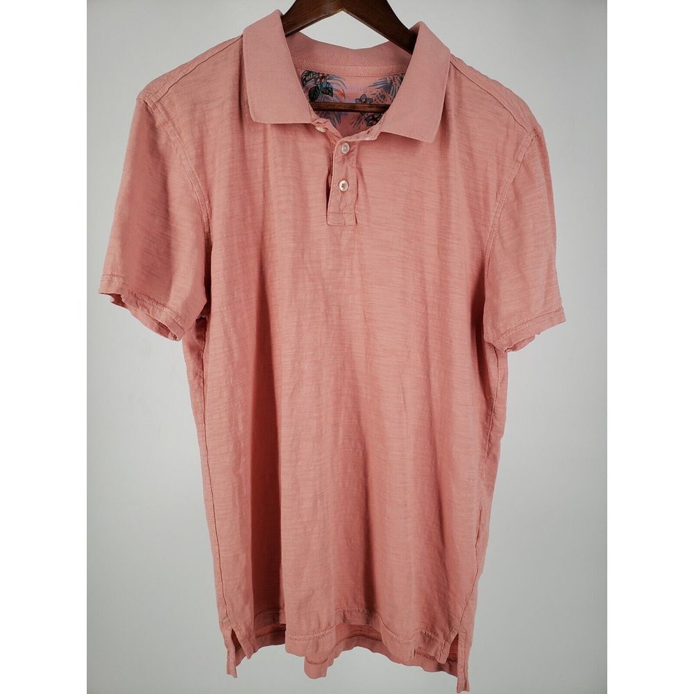 Margaritaville Polo Adult Medium Light‎ Red Short Sleeve Shirt